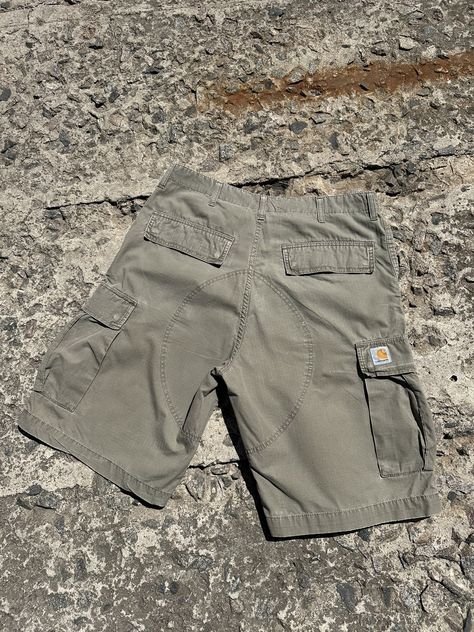 Vintage Vintage Carhartt Cargo Bermuda Shorts | Grailed Vintage Cargo Pocket Shorts For Summer, Carhartt Shorts Outfit, Vintage Cargo Shorts, Bermuda Cotton Cargo Shorts For Streetwear, Vintage Cotton Shorts With Cargo Pockets, Outdoor Bermuda Cargo Shorts, Cargo Bermuda Shorts, Carhartt Cargo, Carhartt Shorts