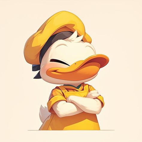 Duck Humanoid, Duck Character Design, Baker Cartoon, Duck Character, Duck Illustration, Creative Advertising Design, Sketch Ideas, A Duck, Business Card Maker