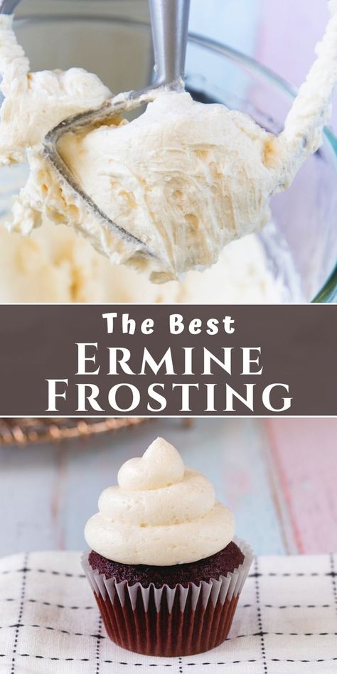 Flour Frosting, Cooked Frosting, Best Frosting, Ermine Frosting, Frosting Recipes Easy, Icing Recipes, Cake Frosting Recipe, Buttercream Frosting Recipe, Cakes Frosting