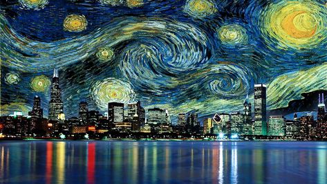 Starry Night Over the Rhone Wallpaper (54 pictures) Van Gogh Wallpaper, Starry Night Wallpaper, Starry Night Painting, Vincent Van Gogh Paintings, Arte Van Gogh, Landscape Wall Decor, The Starry Night, Wallpaper Laptop, Van Gogh Paintings