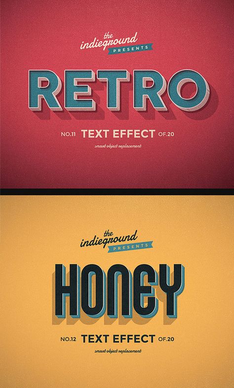 Retro Vintage Text Effects Vol. 2 보고서 디자인, Tipografi 3d, Photoshop Tutorial Typography, Vintage Logos, Retro Graphic Design, Retro Text, Glamour Vintage, Vintage Text, 타이포그래피 포스터 디자인