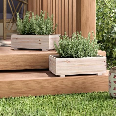 Loon Peak® Rech Dual Purpose Cedar Planter Box Set & Reviews | Wayfair Pallet Planters, Garden Tool Box, Backyard Spa, Quilt Scraps, Cedar Planter Box, Cedar Garden, Metal Planter Boxes, Cedar Planters, Wood Pots