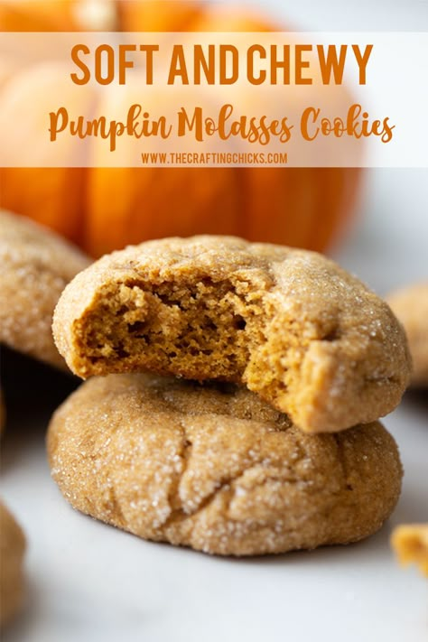 Pumpkin Ginger Molasses Cookies, Pumpkin Spice Molasses Cookies, Chewy Pumpkin Spice Molasses Cookies, Soft And Chewy Pumpkin Cookies, Best Ginger Molasses Cookies, Pumpkin Molasses Muffins, Chewy Pumpkin Molasses Cookies, Molasses Pumpkin Cookies, Low Butter Cookies