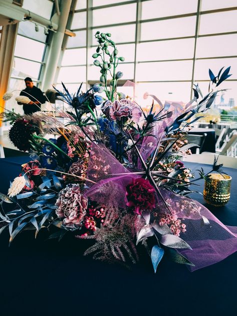 Chicago-Event-Centerpiece-Galaxy Space Theme Floral Centerpiece, Space Flower Arrangement, Space Themed Floral Arrangements, Astronaut Table Centerpiece, Galaxy Party Centerpiece, Galaxy Floral Arrangements, Galaxy Event Decor, Galaxy Wedding Bouquet, Galaxy Wedding Flowers