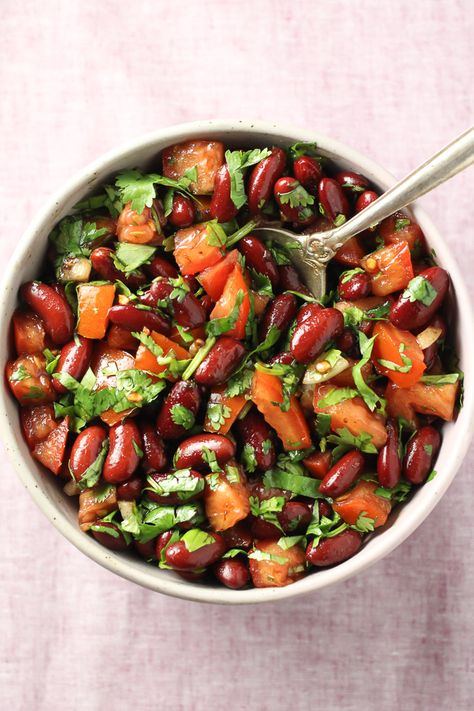 Red Beans Salad, Salad Benefits, Red Bean Salad, Red Beans Recipe, Kidney Bean Salad, Beans Salad, Bean Salad Recipe, Resep Salad, Bean Salad Recipes