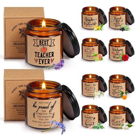 Teacher candle gift