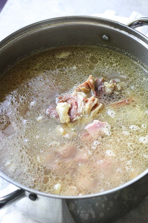 Recipes With Ham Broth, Ham Bone Broth, Leftover Ham Bone Soup, Ham Bone Soup Recipes, Ham Bone Recipes, Leftover Ham Bone, Ham Hock Soup, Ham Shank, Ham Bone Soup