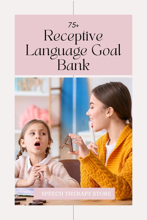 Receptive Language Activities Preschool, High School Speech, Receptive Language Activities, Language Activities Preschool, High School Speech Therapy, Speech Therapy Crafts, Therapy Goals, School Speech Therapy, Slp Resources