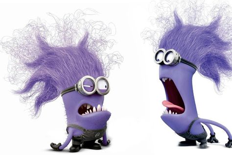 Shouting Purple Minions. Evil Minion, Purple Minion, Despicable Me 2 Minions, Poster Purple, Purple Minions, Minion Birthday Cake, Happy Birthday Minions, Minions Funny Images, Abba Mania