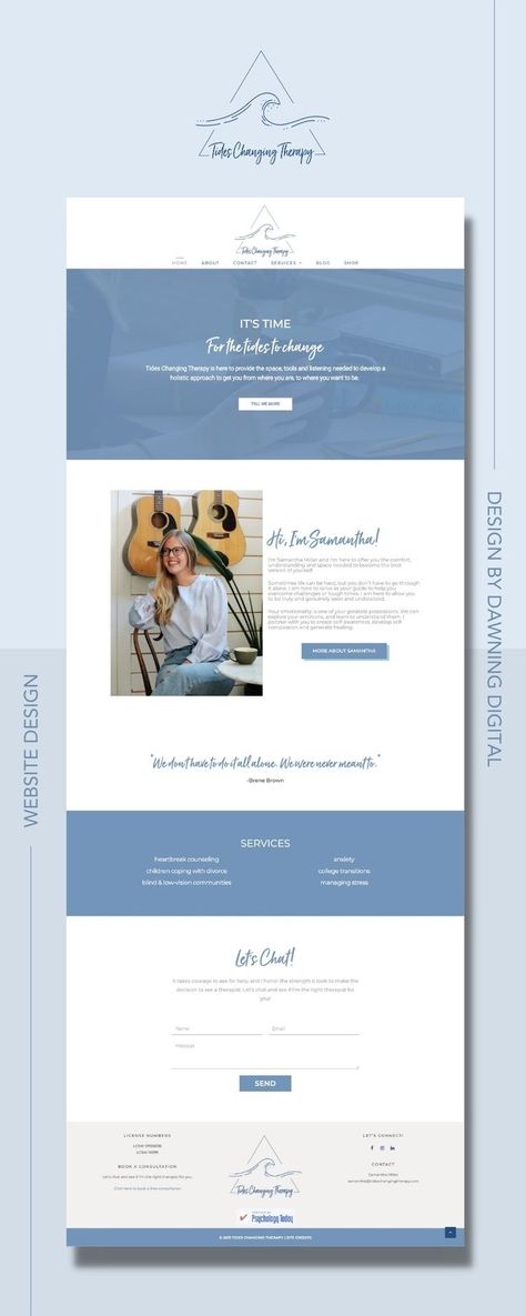 Blue Color Palette For Website, Website Blue Design, Teal Website Design Inspiration, Therapist Website Color Palette, Modern Website Design Color Palettes, Blue Website Design Inspiration, Therapist Website Design Inspiration, Website Design Color Palettes, Therapist Website Design