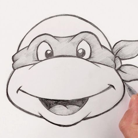 Learn hot to draw Michelangelo from the Teenage Mutant Ninja Turtles Ninja Turtle Drawing Sketches, Ninja Turtle Illustration, Cartoon Turtle Drawing Easy, Drawing Ninja Turtles, Turtle Ninja Drawing, How To Draw Teenage Mutant Ninja Turtles, How To Draw Ninja Turtles, Ninja Turtles Drawing Sketches, Teenage Mutant Ninja Turtles Drawings