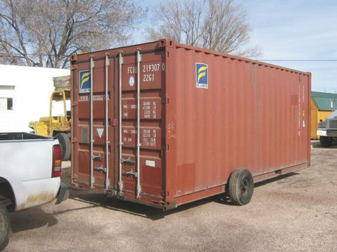 FARM SHOW - Dolly Hitch Made To Move Empty Shipping Containers Shipping Container Shop, Shop Hacks, Farming Tractors, Shipping Container Sheds, Farming Tips, Moving Containers, Shipping Container Buildings, Farm Hacks, Agriculture Equipment