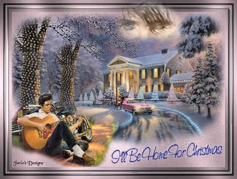 ~Blue Christmas~ Elvis Presley TURN UP THE SPEAKERS !!! Thomas Kinkade Art, Thomas Kinkade Paintings, Graceland Mansion, Thomas Kincaid, Thomas Kinkade Christmas, Kinkade Paintings, Instagram Album, Art Thomas, Eid Al-adha