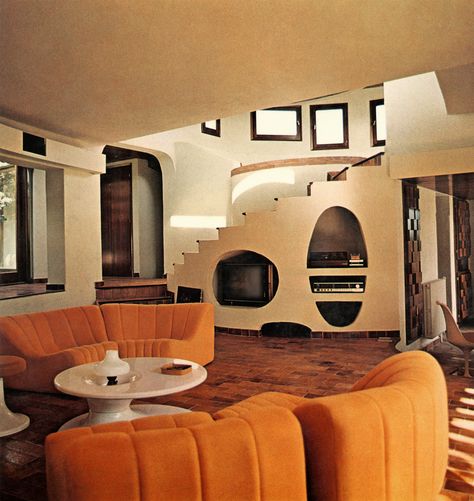 Space Age Interior, 70s Architecture, 70s Interior Design, 80s Interior Design, 80s Interior, 70s House, 70s Interior, Retro Interior Design, 70s Home