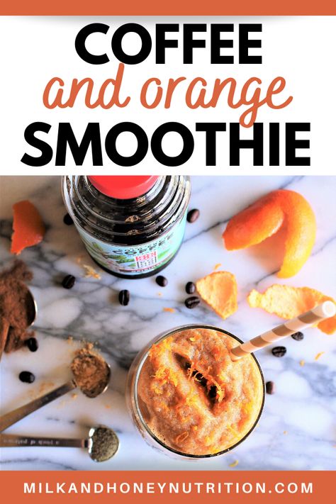 Coffee Fruit Smoothie, Orange Coffee Drink, Super Healthy Smoothies, Carrot Cake Smoothie, Coffee Diet, Cold Drinks Recipes, Orange Coffee, Orange Smoothie, Frozen Hot Chocolate