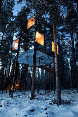 Modern Tree House, Sweden House, Visit Sweden, Cool Tree Houses, Tree House Designs, Mirror House, Have Inspiration, House Architecture Design, Container House