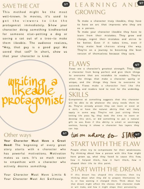 writing a likeable protagonist Writing A Protagonist, How To Make A Good Protagonist, How To Write A Protagonist, Writing A Prologue, Oc Writing, Nanowrimo Prep, Character Writing, Learn Magic, Make A Character