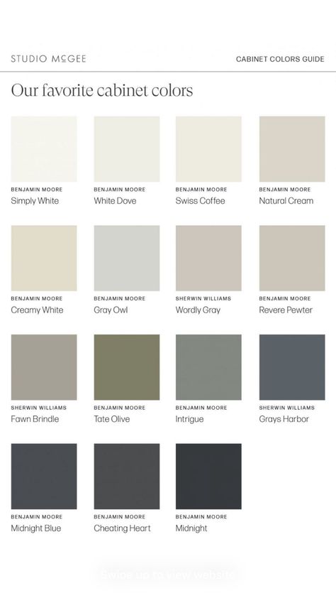 Mcgee And Co Paint Colors, Mcgee And Co Bedroom, Mcgee And Co Kitchen, Studio Mcgee Kitchen, Mcgee And Co, Home Paint Color, Painted Kitchen Cabinets Colors, Colorful Interior Design, Paint Color Inspiration