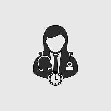 Doctor Sign, Avatar Black, Doctor Vector, Doctors Appointment, Art Avatar, Human Icon, Medical Nurse, Logo Facebook, Art Clock