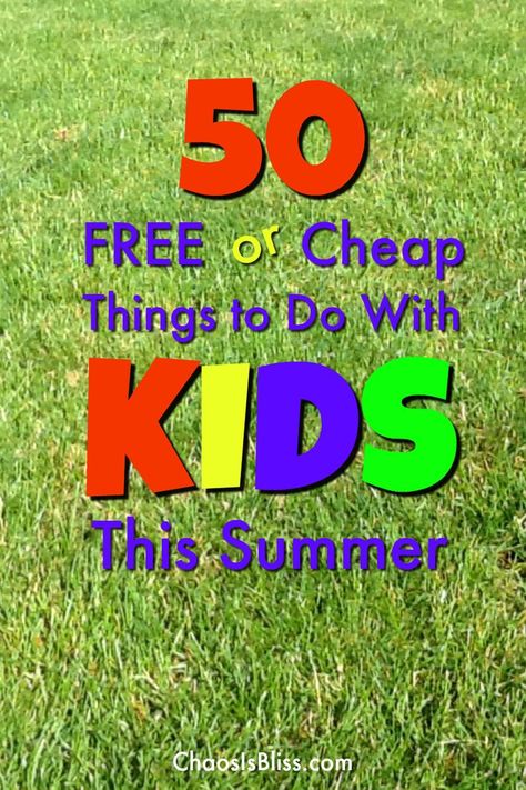 Your kids will not be bored with these ideas of free or cheap things to do with kids this summer! Kids Crafts Summertime, Kids Things To Do, Summer Fun For Kids, Outdoor Games For Kids, Cheap Things To Do, Things To Do With Kids, Cheap Things, Summertime Fun, Summer Activities For Kids