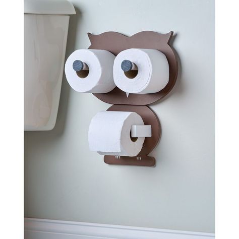 Owl Bathroom, Wc Decoration, Toilet Paper Humor, Toilette Design, Creative Stickers, Diy Toilet, Toilet Paper Storage, Decor Elements, Paper Storage