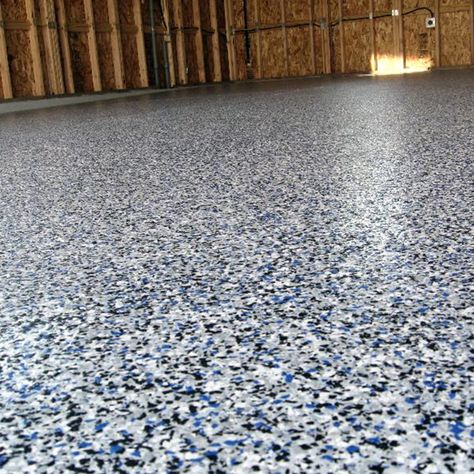 Avoid These Common Mistakes When Installing a Vinyl Chip Flooring System | Super-Krete Blog Garage Epoxy, Garage Paint, Garage Boden, Garage Ceiling, Ceiling Paint, Garage Floor Paint, Painted Concrete Floors, Door Paint, Floor Paint