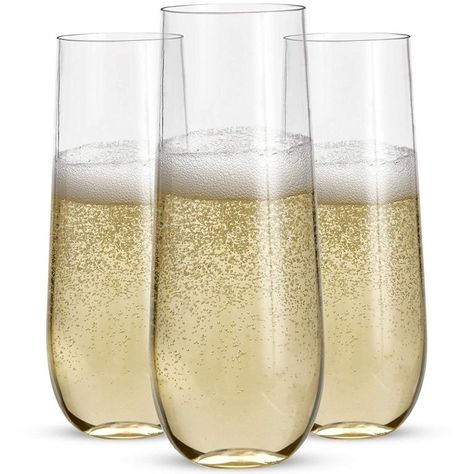 How To Make A Bridal Shower Mimosa Bar Disposable Wine Glasses, Plastic Champagne Glasses, Plastic Champagne Flutes, Stemless Champagne Flutes, Plastic Wine Glasses, Toasting Glasses, Sparkling Drinks, Plastic Glasses, Mimosa Bar