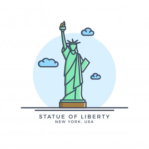 Estatua de la libertad icon Vector Premium | Free Vector #Freepik #vector #freeviajes #freeicono #freelinea #freepiso Statue Of Liberty Drawing, City Posters Design, Golden Retriever Art, Chihiro Y Haku, Liberty New York, Adobe Illustrator Design, Coffee Icon, New York Vintage, Pop Art Canvas