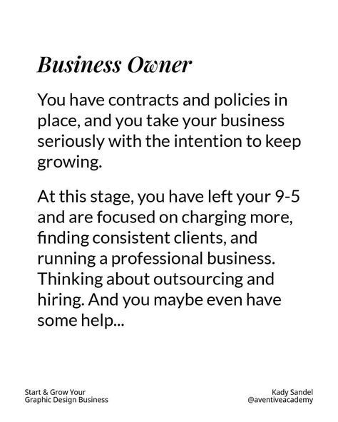 Which one of these are you right now?? Be honest! 😊 And which one do you want to be by the end of 2024? Then grab your ticket to my upcoming Designer to Agency Bootcamp! Comment AGENCY and I will send you the link 👇 We will meet LIVE September 10-12th (and yes, you will get the replays too), and I’ll show you the steps to scale up your business and operate as a CEO rather than as a designer, freelancer, or even as a business owner. Let’s make 2025 the year you work less, live more, and s... Graphic Design Business, Business Contact, September 10, Be Honest, Business Design, Business Owner, The End, The Year, Right Now