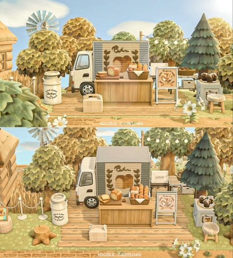 Breads For Breakfast, Bakery Truck, Instagram Bakery, Cottage Core Animal Crossing, Cottagecore Animal Crossing, Baked Breads, Acnh Cottagecore, Animal Crossing Guide, Island Theme