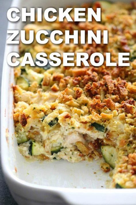 Zucchini Dishes, Meal Train, Chicken Zucchini Casserole, Golo Recipes, Zucchini Casserole Recipes, Mediterranean Foods, Wallpaper Food, Canned Soup, Zucchini Casserole