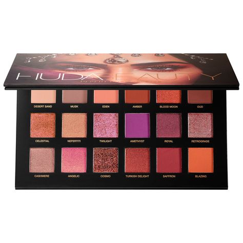 Huda Beauty Desert Dusk Palette Peach Eye Makeup, Huda Beauty Eyeshadow, Huda Beauty Desert Dusk, Pageant Makeup, Cosmetic Kit, Shimmer Eyeshadow, Matte Eyeshadow, Mac Makeup, Max Factor