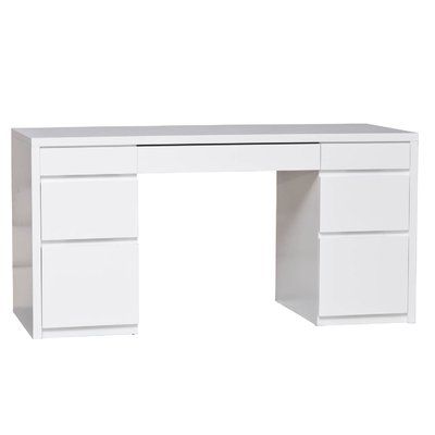 Whiye Desk, Bedroom Desk Ikea, Desk For Room, Maple Toffee, Costal Bedroom, Tech Room, Beauty Room Vanity, Best Writing, White Desk Office