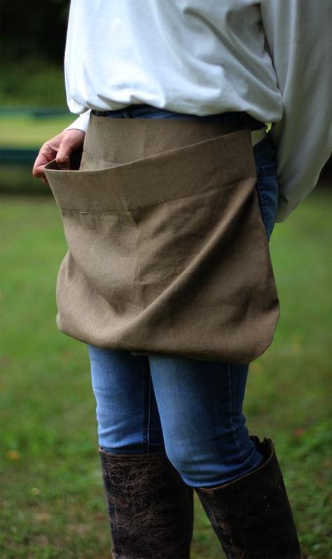 Gathering Aprons by The Vermont Apron Company – vermontapron.com Gathering Aprons, Garden Tool Belt, Gathering Apron, Linen Pouch, Diy Apron, Indigo Linen, Apron Sewing Pattern, Gardening Apron, Sewing Aprons