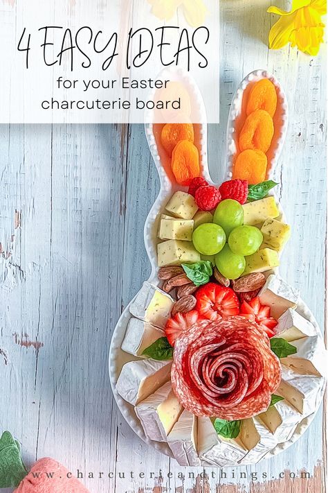 Easter Bunny Cheese Board, Bunny Shaped Charcuterie Board, Easter Cheese Board Ideas, Bunny Charcuterie Board, Easter Charcuterie Board Ideas, Brie Wheel, Easter Cheese, Easter Charcuterie Board, Easter Charcuterie