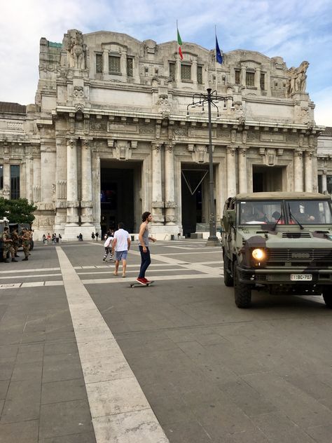 Central Train Station Milan Italy Milan Italy, Train Station, Milan, Street View, Favorite Places, Train, Italy, Quick Saves