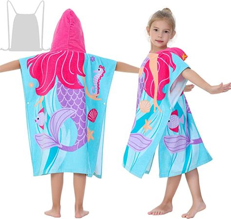 Amazon.com: Athaelay Poncho Towel, Kids Bath Towel, Cotton Beach Towel, Kids Bath, Ponchos, Beach Towel, Bath Towels, Towels, Boy Or Girl