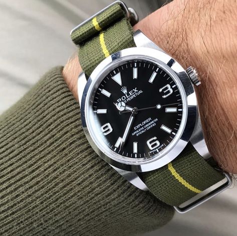 Rolex Explorer nato strap by Juampi* Rolex Datejust Men, Men's Rolex, Automatic Watch Winder, Rolex Oyster Perpetual Date, Used Rolex, Rolex Milgauss, Rolex Diamond, Rolex Explorer Ii, Fancy Watches