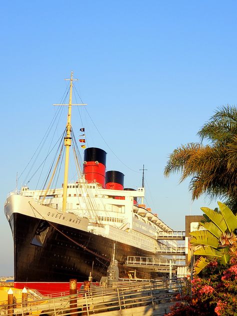 Queen Mary Ship Aesthetic, Queen Mary Ship Haunted, The Queen Mary Ship, Queen Mary Boat, Queen Mary 2 Ship, Queen Mary Ship, Rms Queen Mary, Cunard Ships, Cunard Cruise