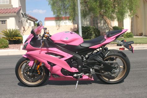 2014 Yamaha R6 - 3M 1080 Matte and Gloss Hot Pink Vinyl Color Change with custom art by Eye Candy Vehicle Wraps www.eyecandyvehiclewraps.com Pink Yamaha R6, Bikes Aesthetic, Motorcycle Wrap, Yamaha Yzf R125, Pink Bmw, Pink Ferrari, Suzuki Dirt Bikes, Pink Motorcycle, Motorcycle Yamaha