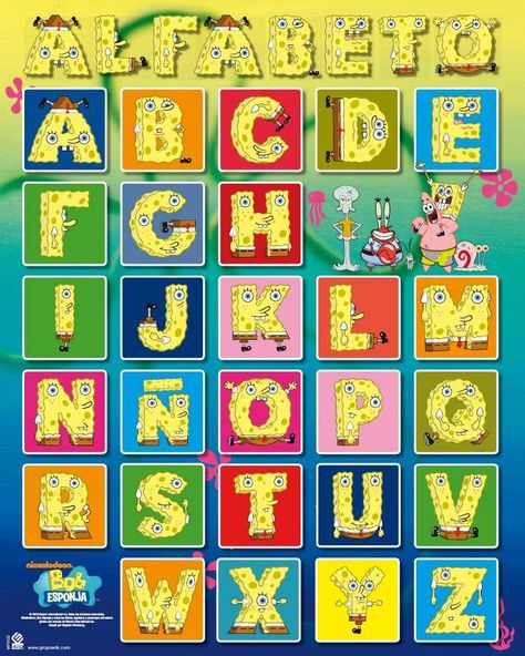 Spongebob Alphabet Spongebob Letters Alphabet, Spongebob Letters, Spongebob Font, Hidden Alphabet, Spongebob Quotes, Spongebob Coloring, Spongebob Cartoon, Spongebob Drawings, Spongebob Birthday Party