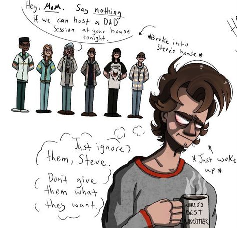 Mama Steve Fanart, Steve Babysitter, Mom Steve Harrington, Mama Steve Harrington, Steve Mom Stranger Things, Steve Harrington Mom, Mama Steve, Stranger Things Mom Steve, Steve Harrington Mom Of The Year