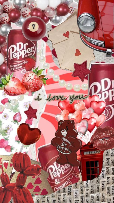 Dr Pepper Wallpaper, Pepper Wallpaper, Themed Collage, Dr Pepper, Pink Bow, Oven, Stuffed Peppers, Collage, Wall