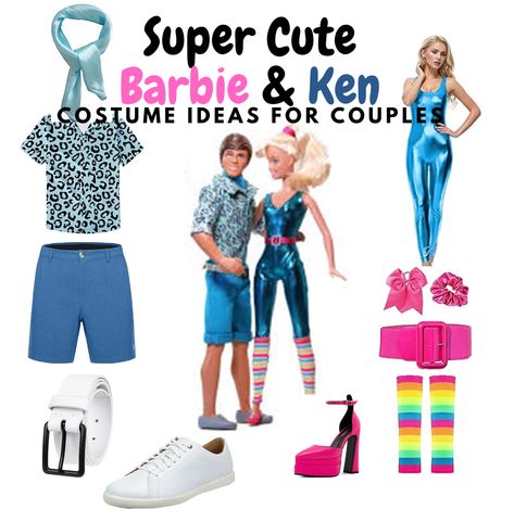 "🌟 Super Cute Ken & Barbie Couples Costume Ideas 🌟 Get ready to play dress-up with your partner! These Ken & Barbie costume ideas are perfect for couples looking to add a touch of magic to their next costume party.This Amazon find! Whether you want to go classic or put a unique twist on this iconic duo, we've got you covered. 💖✨ *Contain affiliate link Ken Barbie Costume, Barbie And Ken Halloween Costumes, Ken Costume Ideas, Barbie And Ken Costume Couple, Barbie Ken Costume, Barbie Costume Ideas, Ken Costume, Barbie And Ken Costume, Cute Couples Costumes