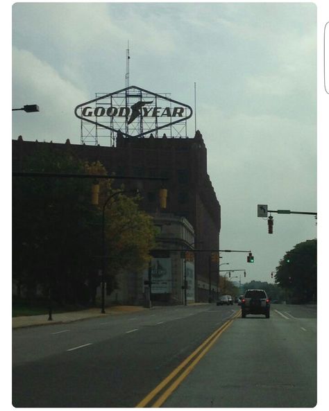 Goodyear headquarters Akron Ohio Charles Goodyear, Retro Neon Signs, Goodyear Tires, Cuyahoga Falls, Vintage Menu, Retro Neon, Akron Ohio, Ohio Usa, Nice Places