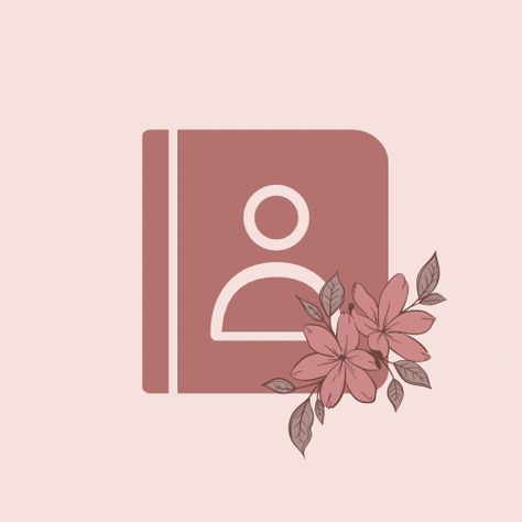 Contact Logo, Snapchat Logo, App Ikon, Whatsapp Logo, Flower App, Only Aesthetic, Girly Pop, Apple Icon, Brown Logo