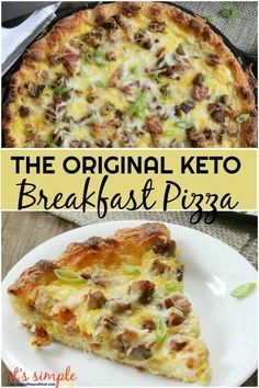 Keto Breakfast Pizza, Fat Head Dough, Menu Sarapan Sehat, Desayuno Keto, Meat Lovers Pizza, Breakfast Low Carb, Low Carb Meal, Keto Diet Breakfast, Resep Diet