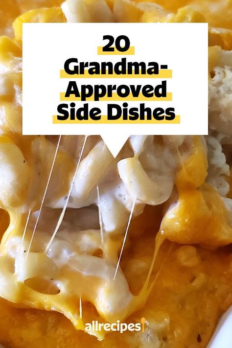 Quick And Easy Dinner Recipes With Mac And Cheese, Side Dishes With Ground Beef, Meal Ideas With Sides, Old Fashion Side Dishes, Easy Brunch Side Dishes, Birthday Dinner Sides, Side Dish Ideas For Dinner Easy, Classic Side Dishes, Side Dishes For One Person