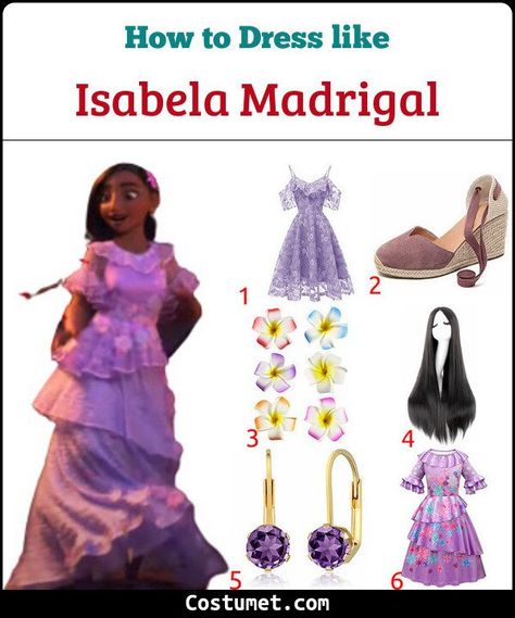 Isabela Madrigal (Encanto) Costume for Cosplay & Halloween Isabela Madrigal Encanto, Encanto Costume, Disney Costumes For Women, Disney Play, Isabela Madrigal, Disney Pumpkin, Princess Diy, Costume For Halloween, Family Costumes