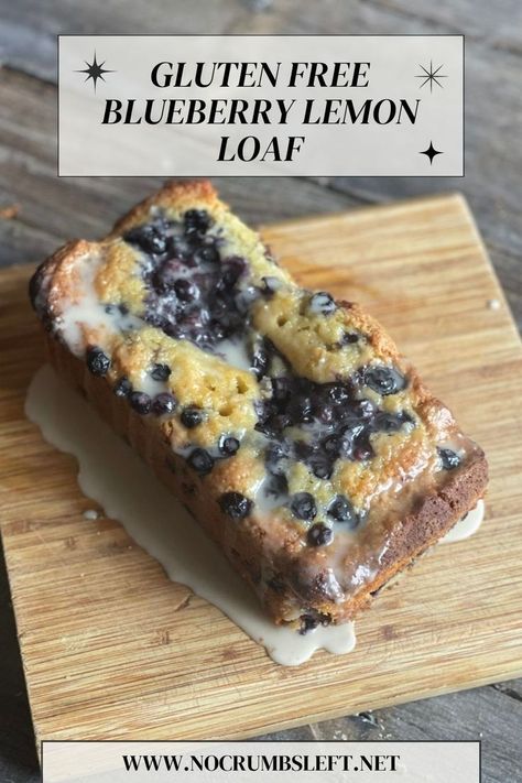 Gluten Free Blueberry Lemon Loaf Lemon Recipes Gluten Free, Gluten Free Lemon Desserts, Blueberry Lemon Loaf, Lemon Breakfast, Lemon Blueberry Loaf, Best Gluten Free Bread, Gluten Free Items, Lemon Blueberry Bread, Easter Breakfast